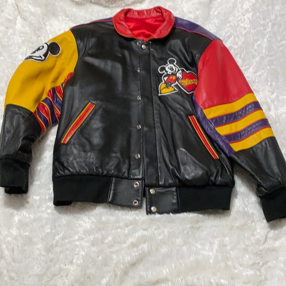 Vintage, reversible Disney letterman’s jacket.